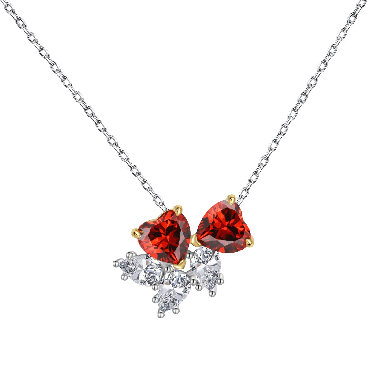 [XXX]Dainty Red Heart Necklace