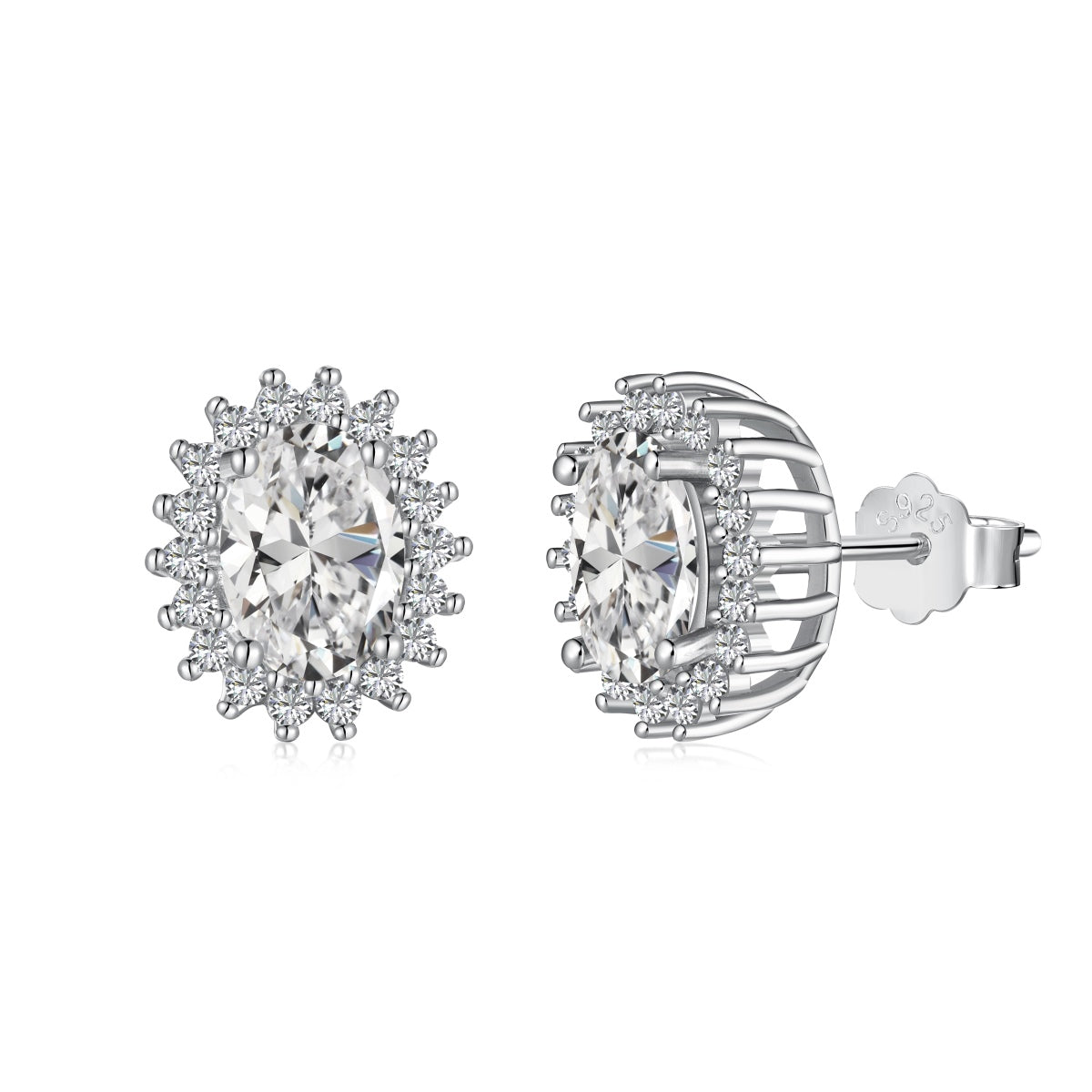 [XXX]Delicate Radiant Oval Cut Daily Earrings