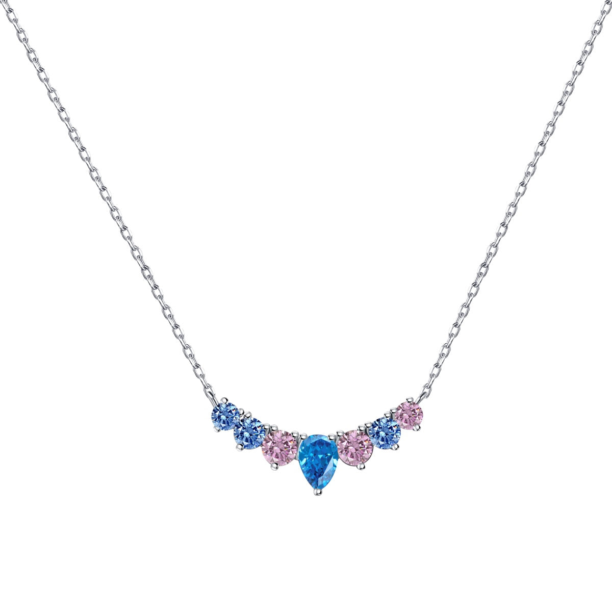 [XXX]Dainty Colorful Heart Necklace