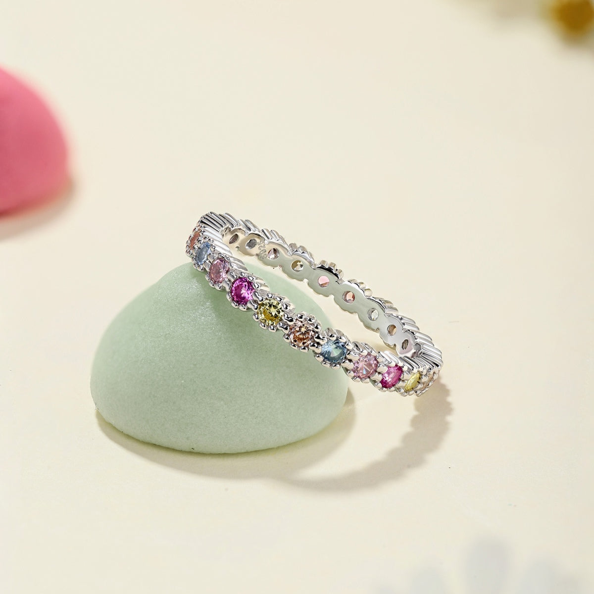 [XXX]Exquisite Colorful Round Cut Party Ring