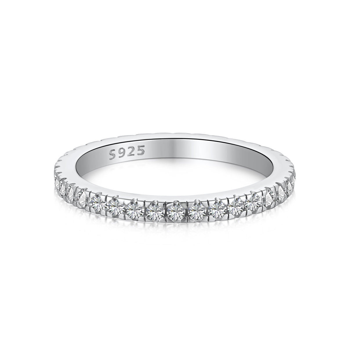 [XXX]Delicate Sparkling Round Cut Daily Ring