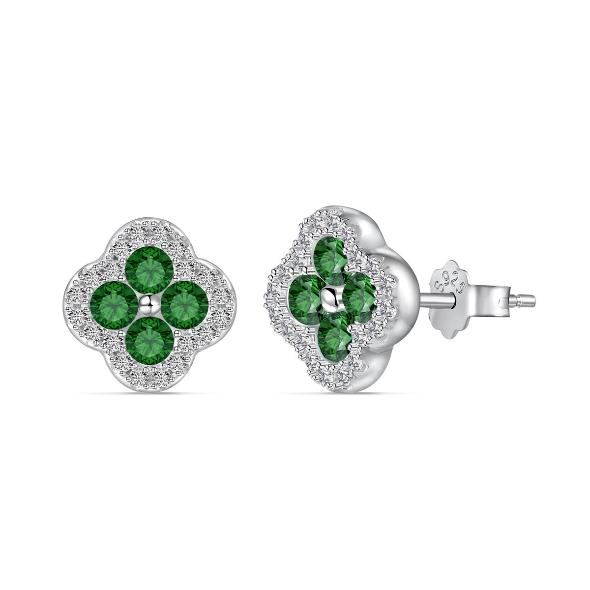 [XXX]Four-Leaf Clover Flower Shaped Earrings