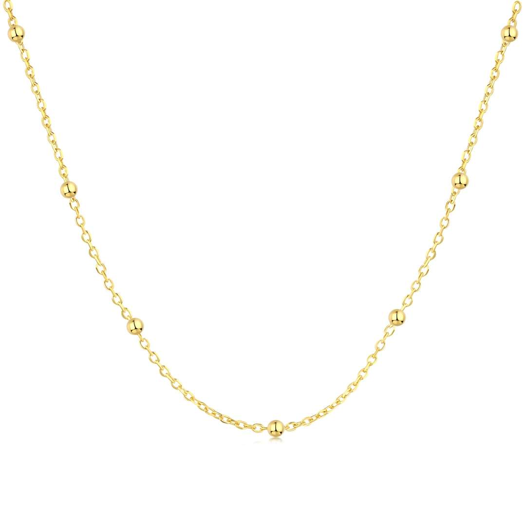 [XXX]Small Bead Clavicle Chain Simple Necklace