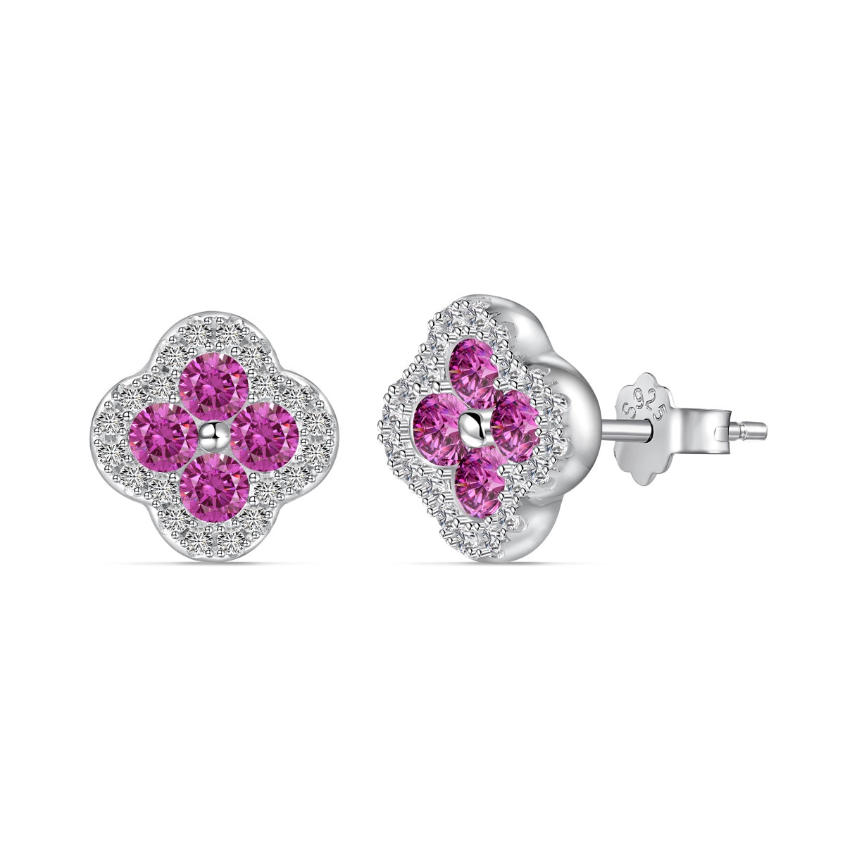 [XXX]Four-Leaf Clover Flower Shaped Earrings