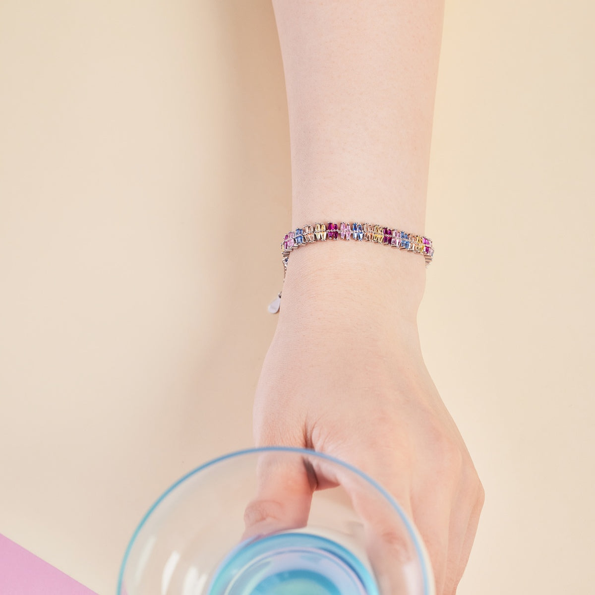 [XXX]Sparkling Exquisite Multi Cut Party Bracelet