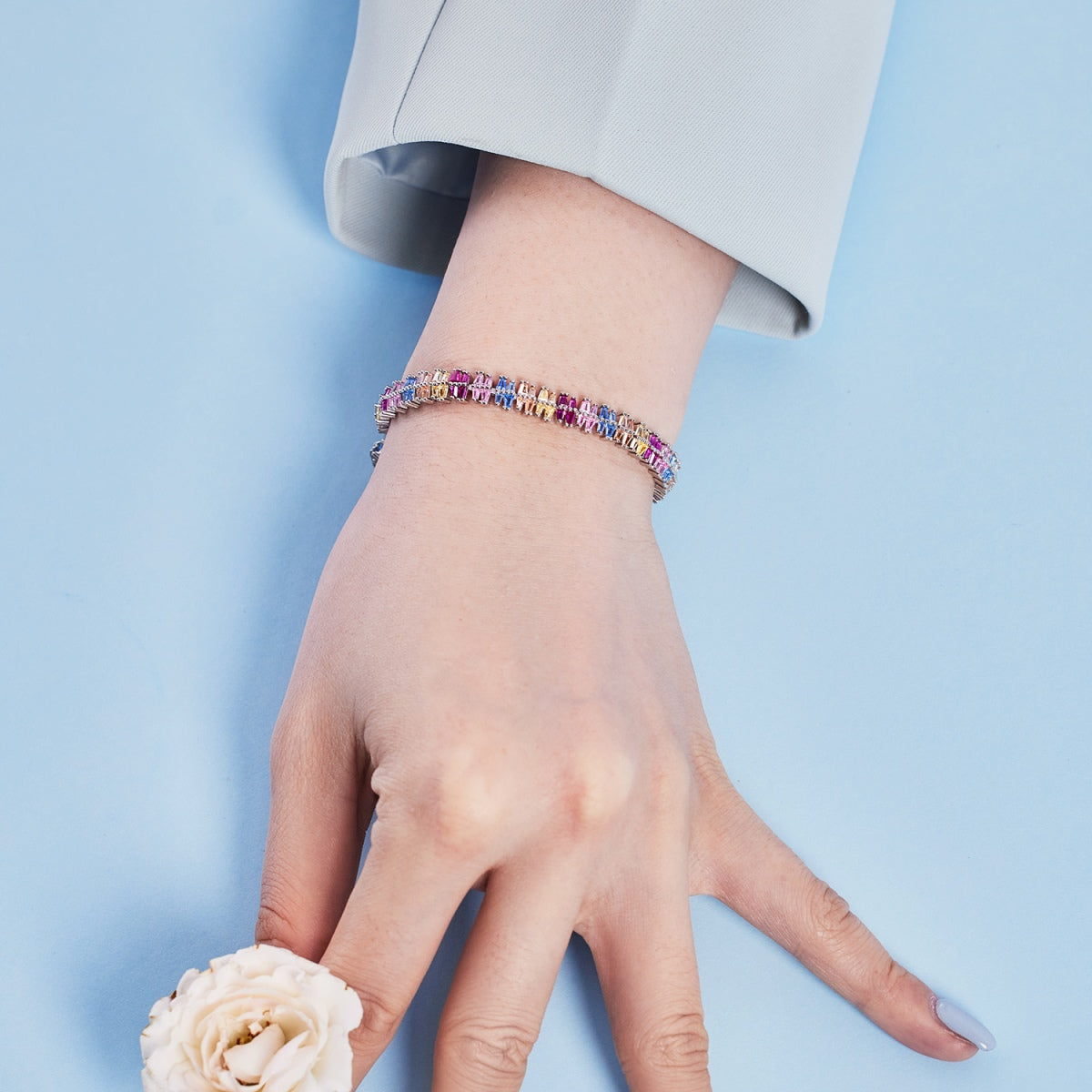 [XXX]Sparkling Exquisite Multi Cut Party Bracelet