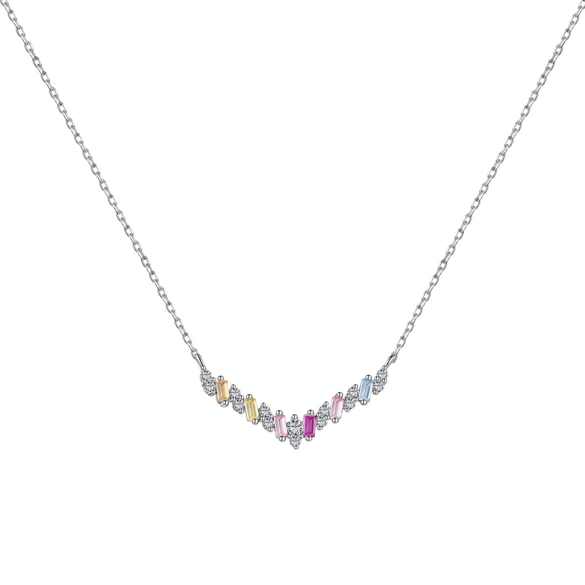 [XXX]Dazzling Rainbow Necklace