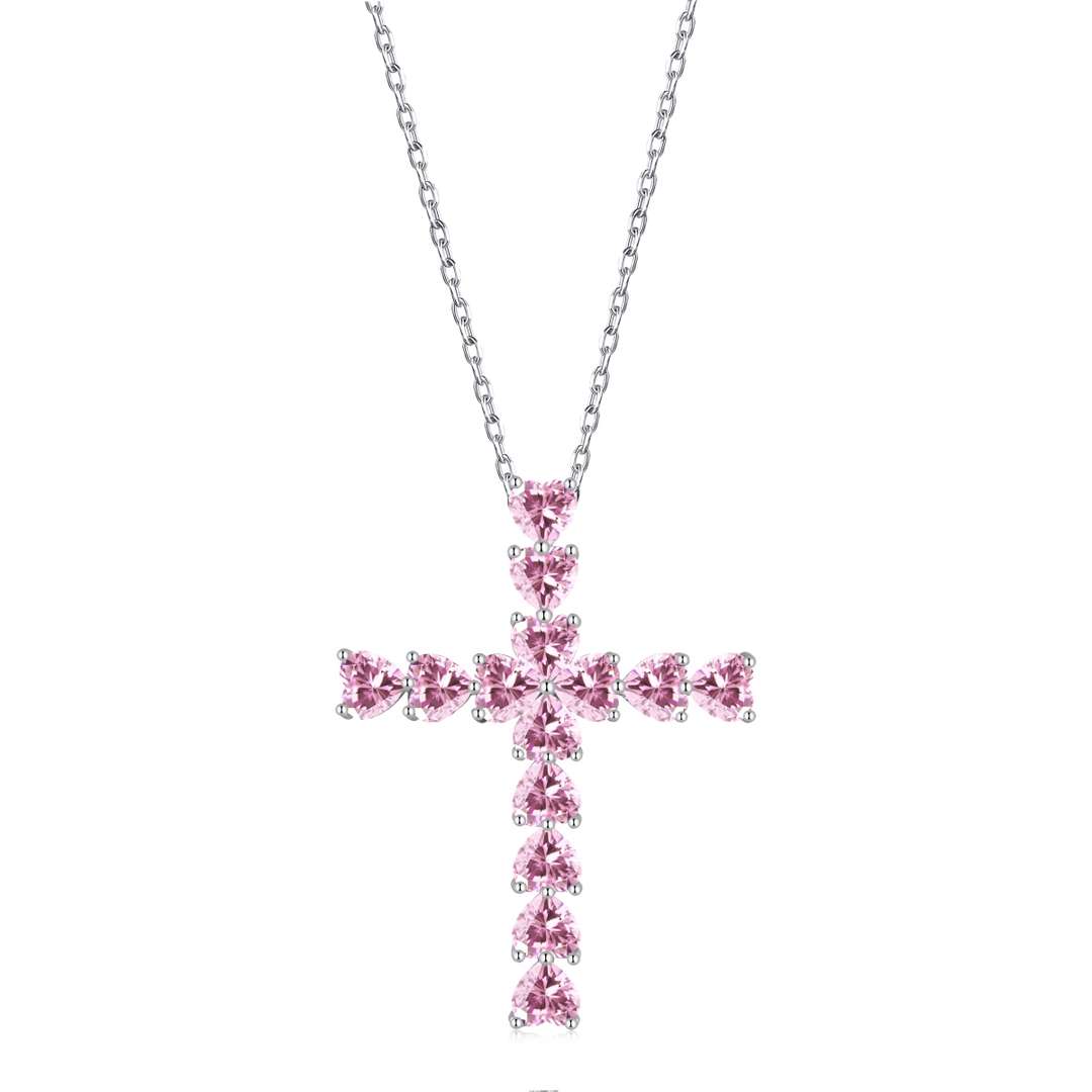 [XXX]Radiant Cross Shape Necklace