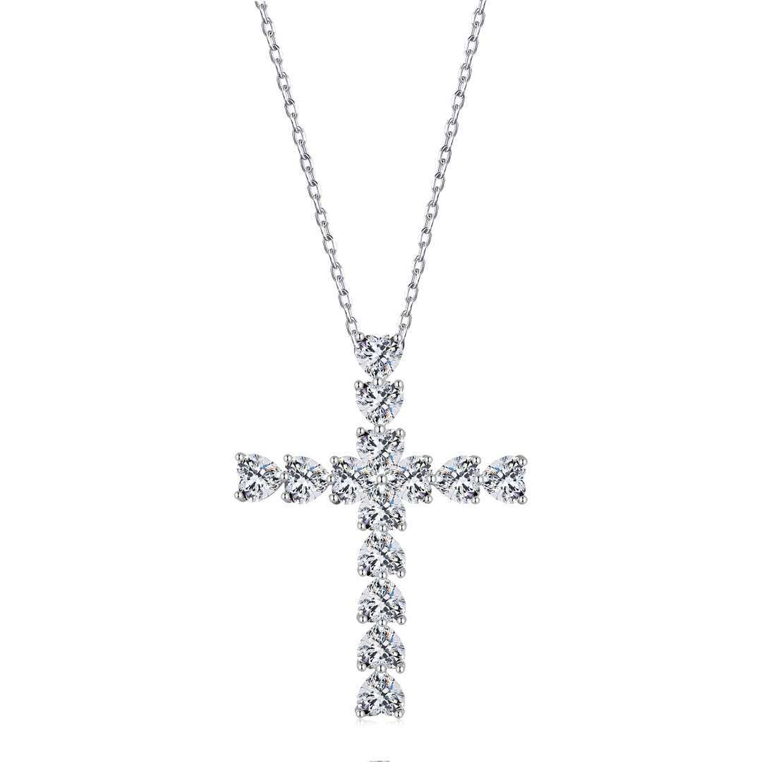 [XXX]Radiant Cross Shape Necklace