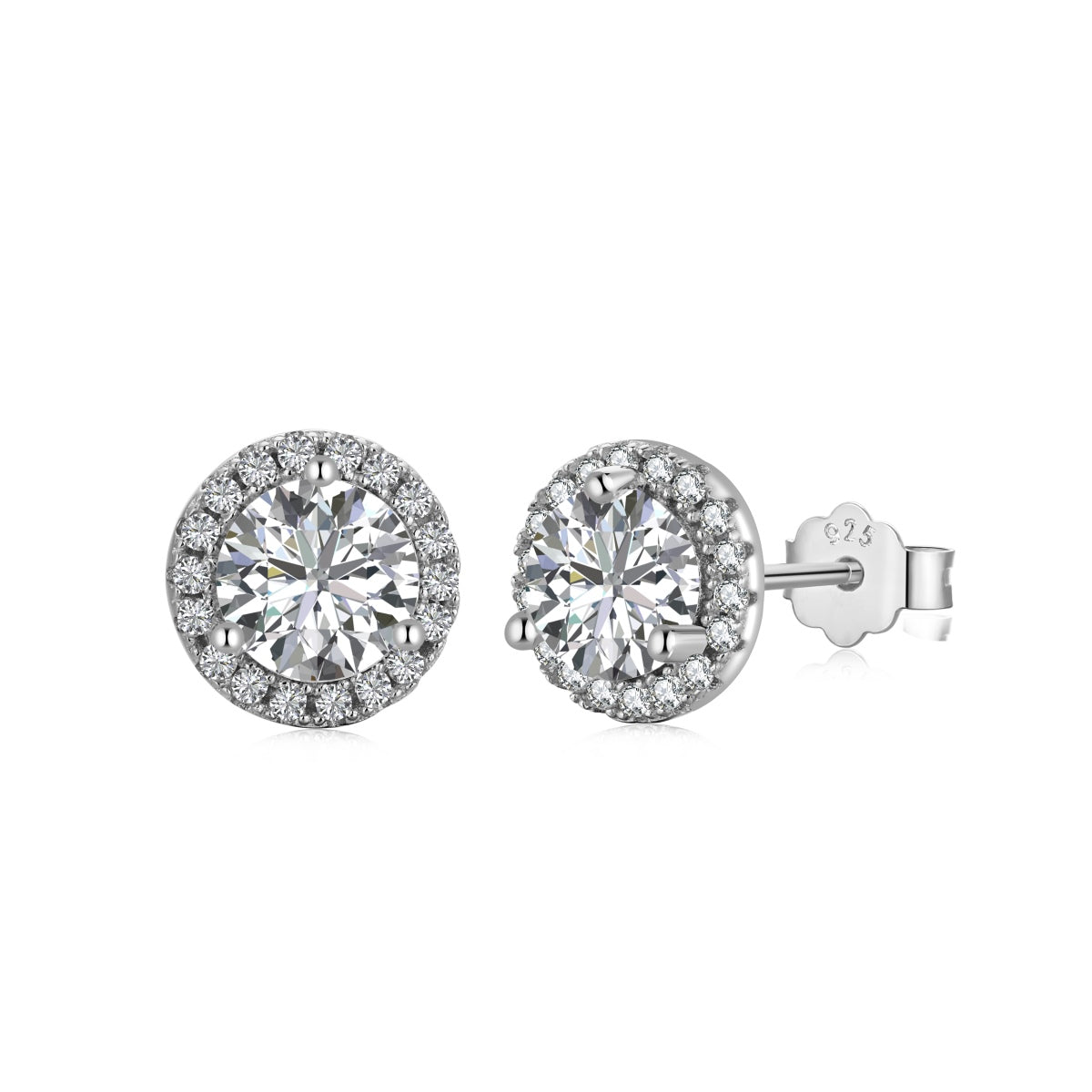 [XXX]Classic Princess Round Shape Earrings