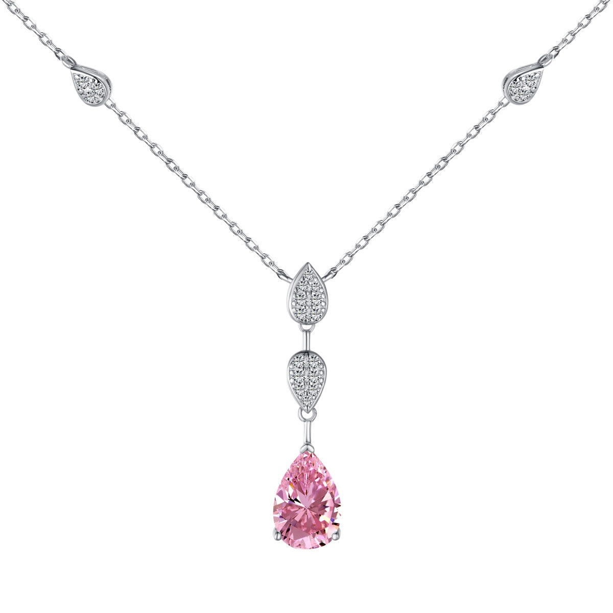 [XXX]Dazzling Pear Cut Necklace