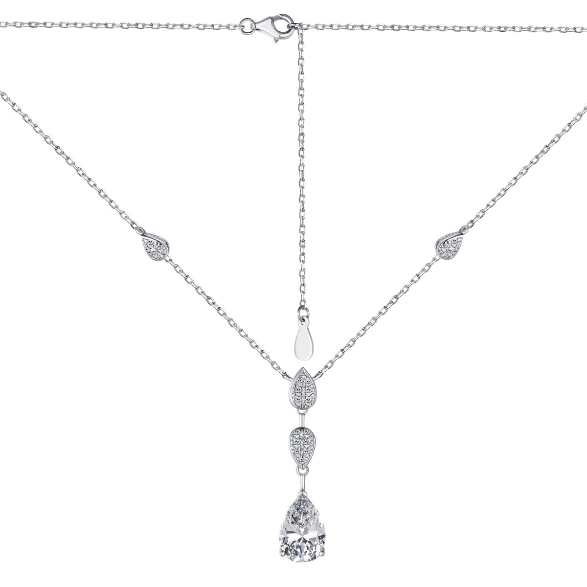 [XXX]Dazzling Pear Cut Necklace