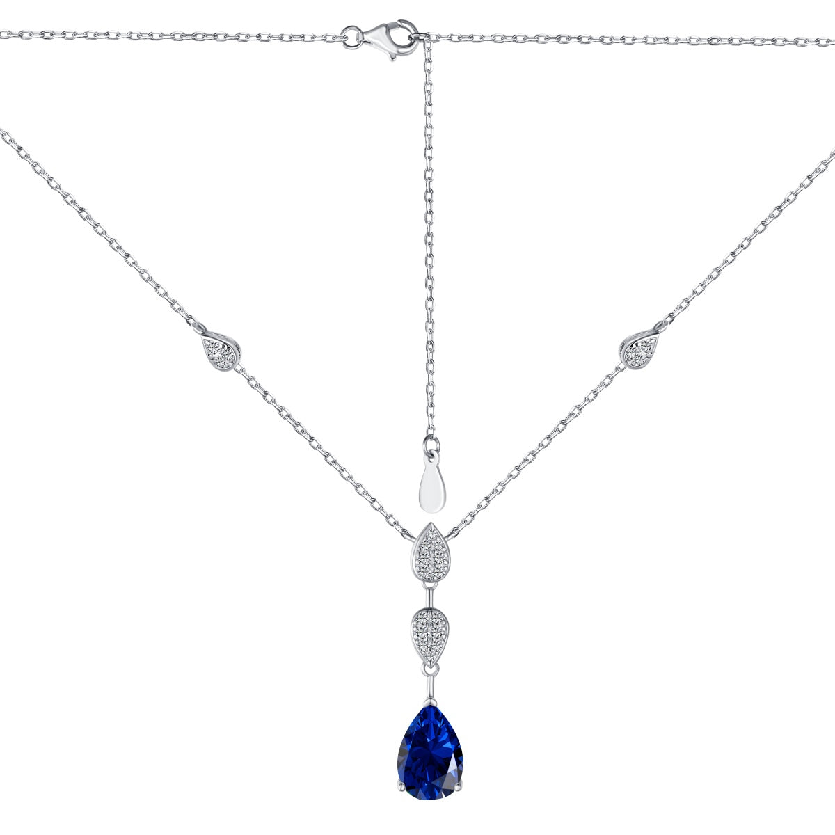 [XXX]Dazzling Pear Cut Necklace