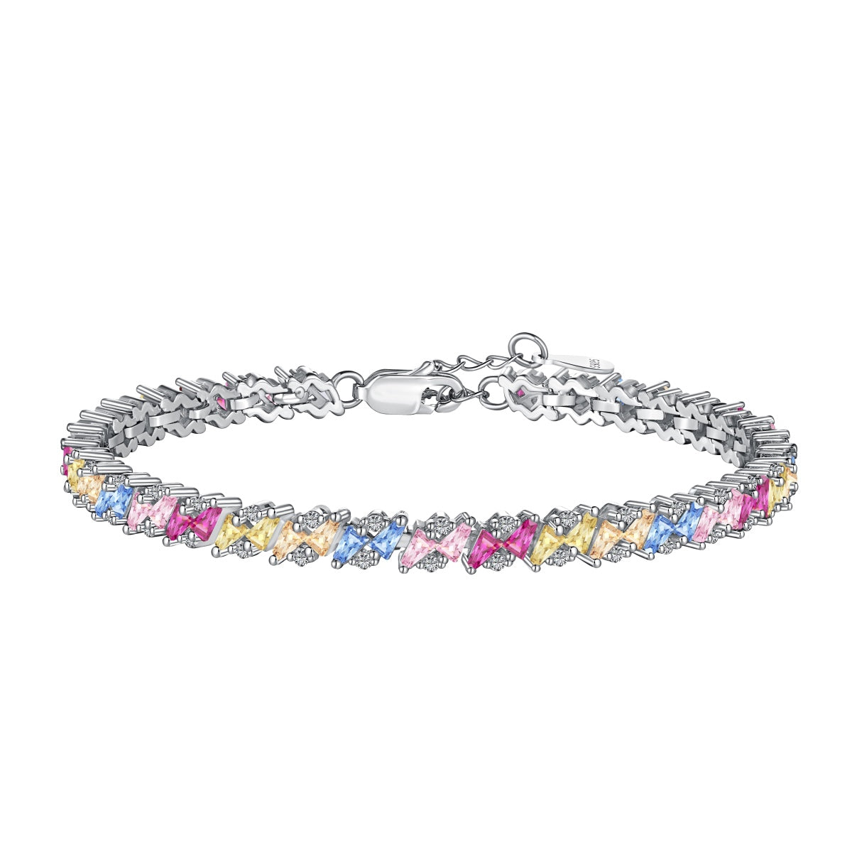 [XXX]Pulsera de fiesta adornada con brillantes y múltiples cortes