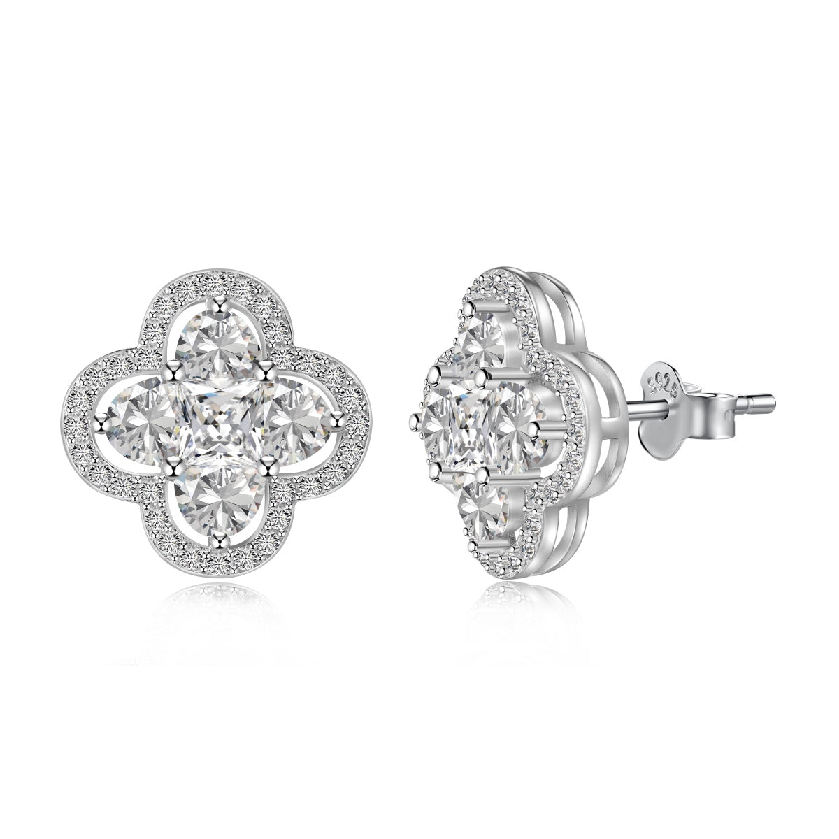 [XXX]Lucky Four-Leaf Clover Exquisite Earrings