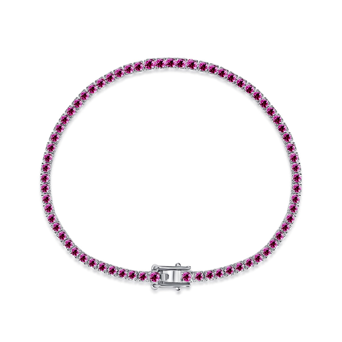 [XXX]Dazzling Colorful Round Cut Daily Bracelet