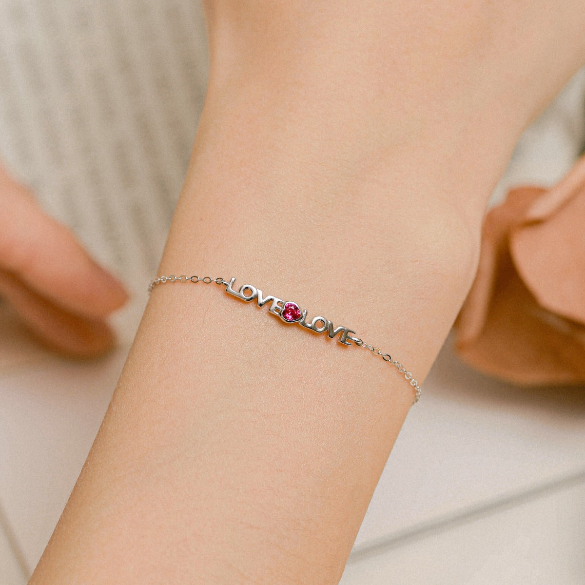 [XXX]Pulsera romántica para enamorados con forma de corazón