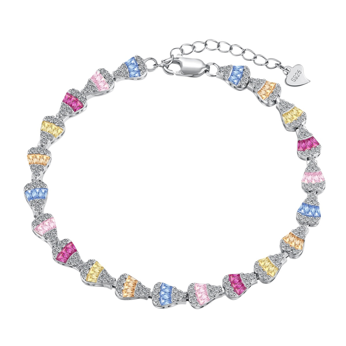 [XXX]Radiant Water Drop Shape Daily Bracelet