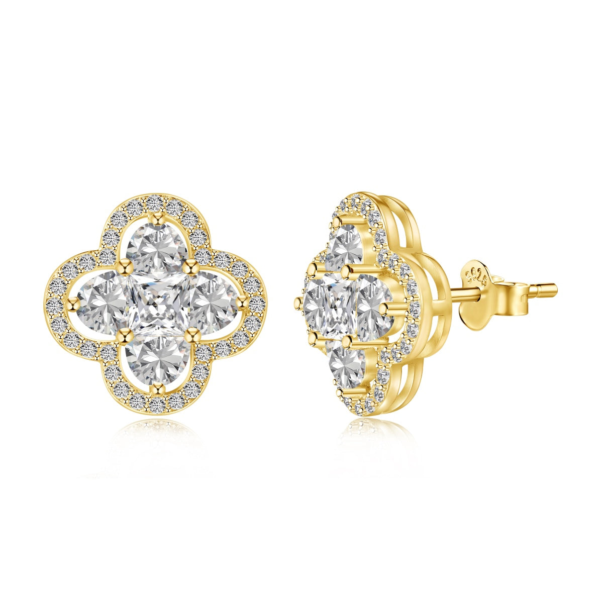 [XXX]Lucky Four-Leaf Clover Exquisite Earrings