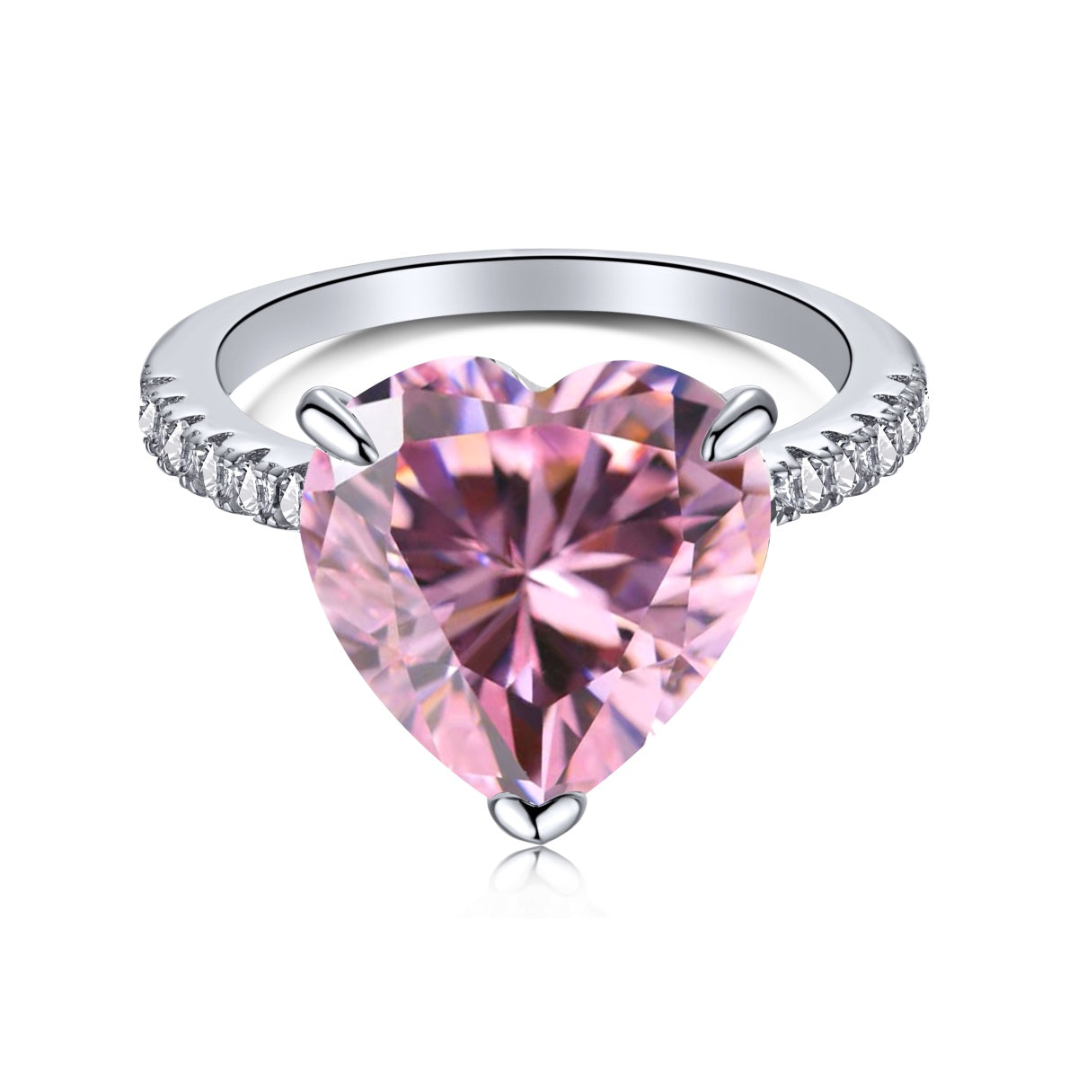 [XXX]6.0 Carat Luxurious Sparkling Romantic Heart Cut Lover Ring