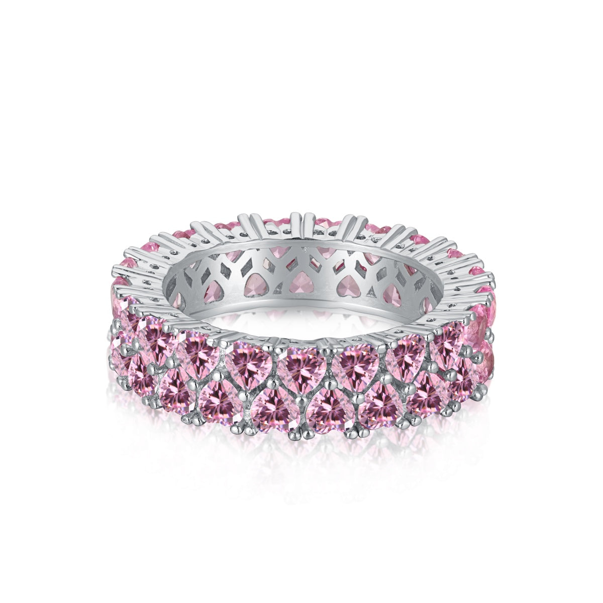 [XXX]Sparkling Full Heart Ring