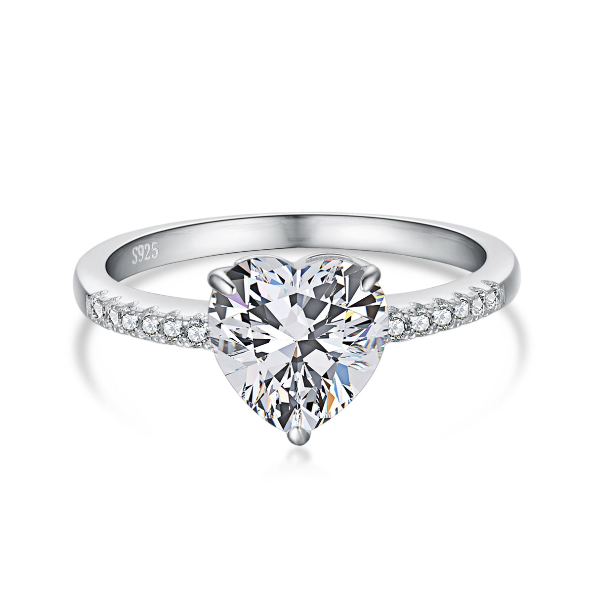 [XXX]2.0 Carat Dazzling Lustrous Heart Cut Lover Ring