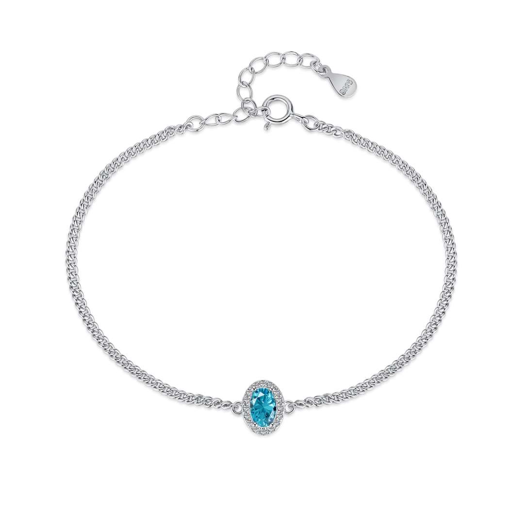 [XXX]Pulsera exquisita con forma ovalada