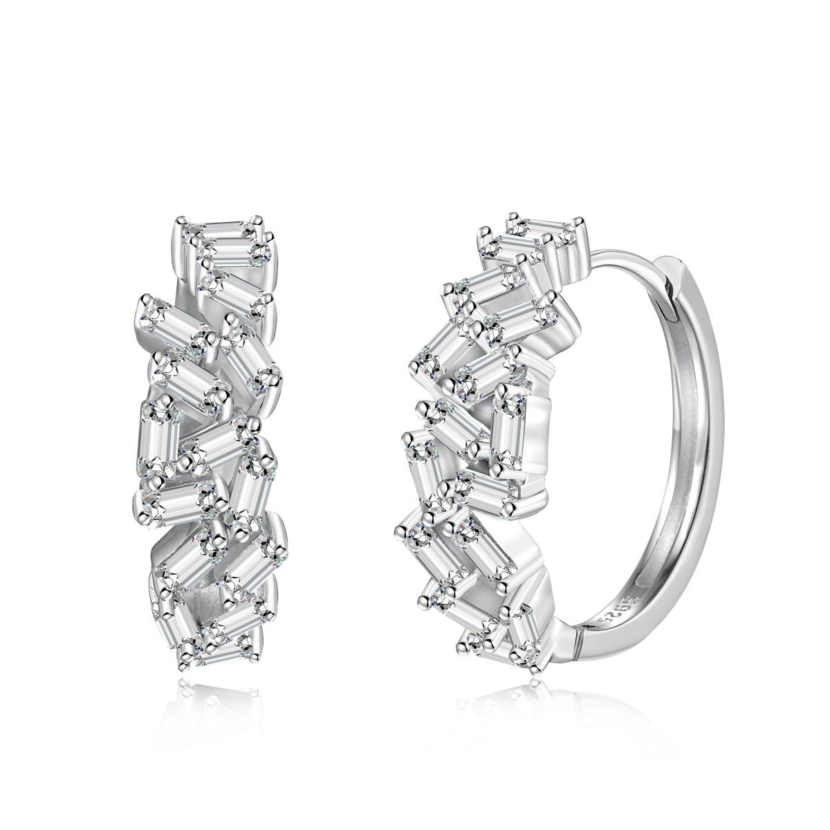 [XXX]Dazzling Colorful Emerald Cut Daily Earrings