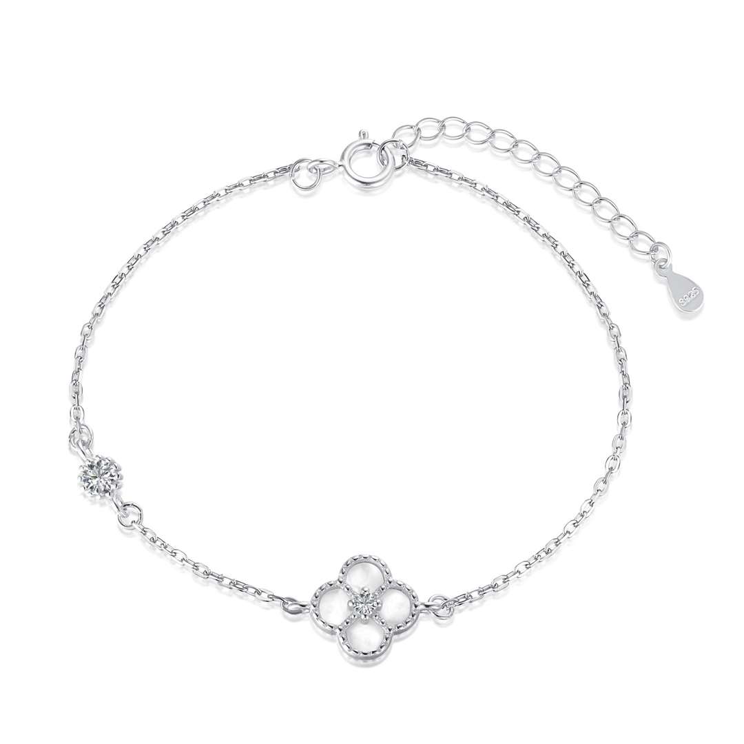 [XXX]Delicate Four Leaf Clover Bracelet