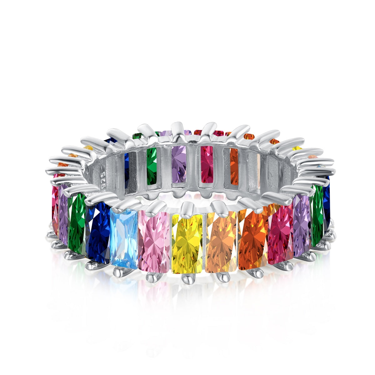 [XXX]Unique Colorful Radiant Cut RIng