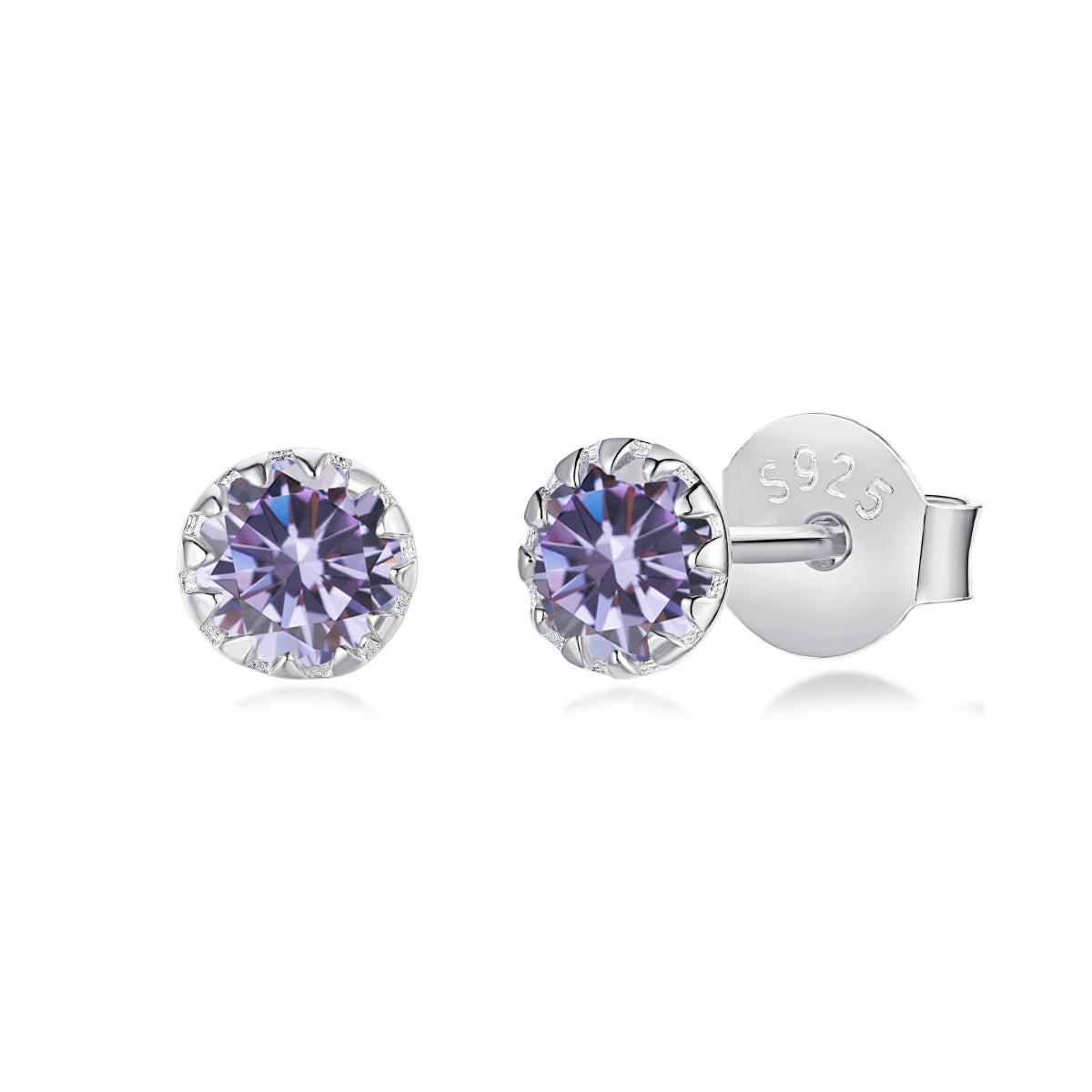 [XXX]Sparkling Colorful Round Shape Earrings