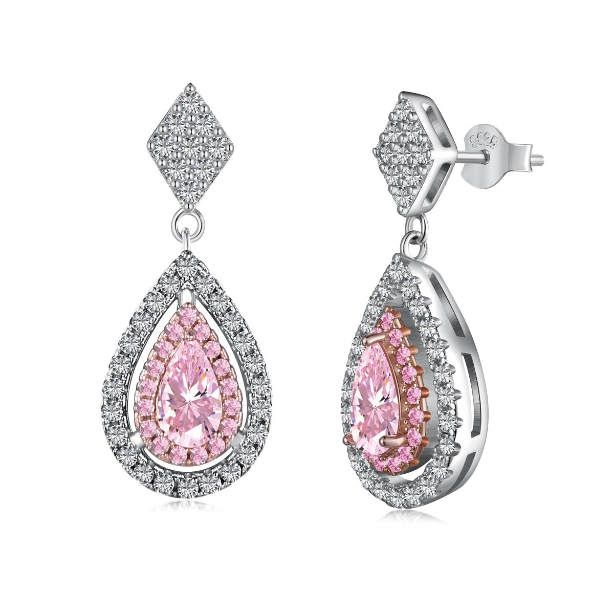 [XXX]Ornate Delicate Water Drop Shape Banquet Earrings