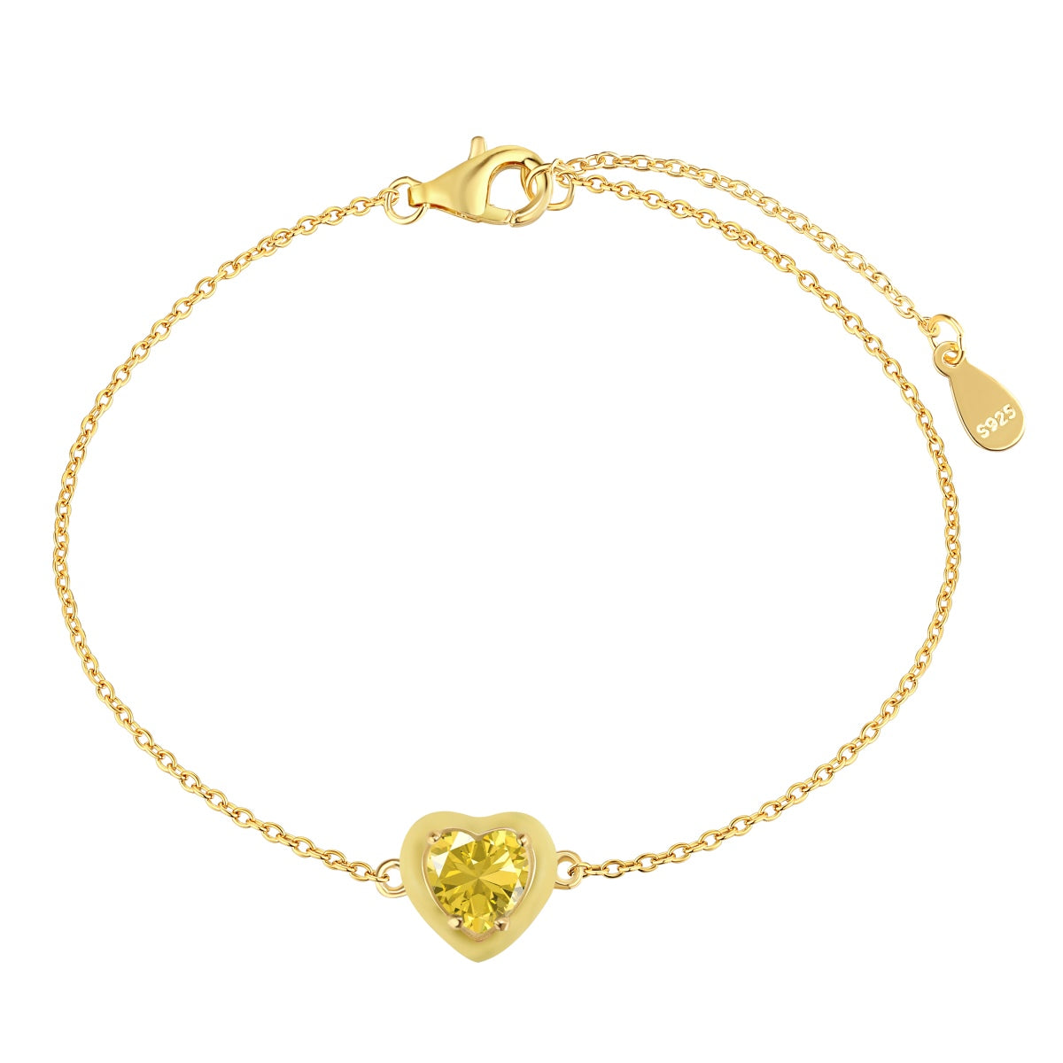 [XXX]Pulsera romántica con forma de corazón brillante para amantes