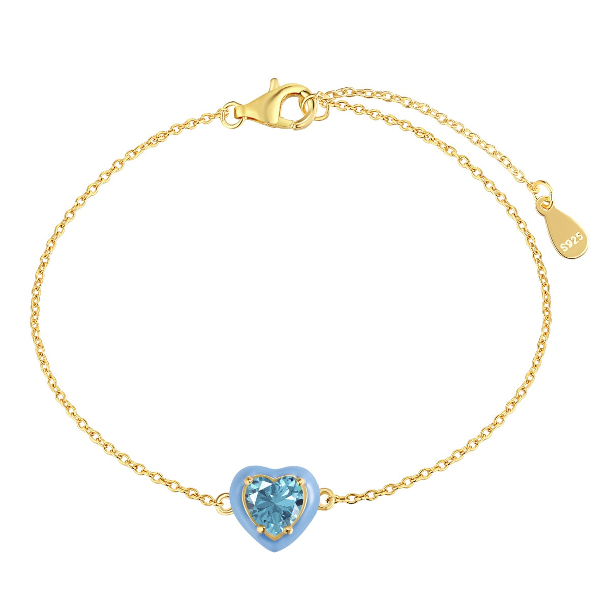 [XXX]Pulsera romántica con forma de corazón brillante para amantes