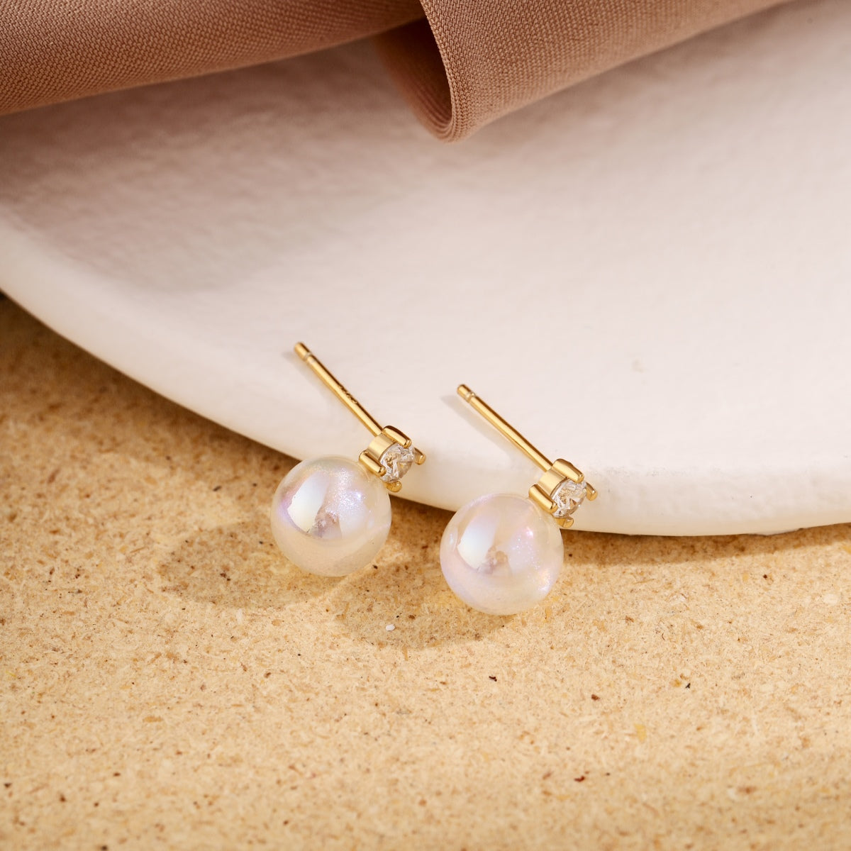 [XXX]Symphony Mermaid Pearl Earrings