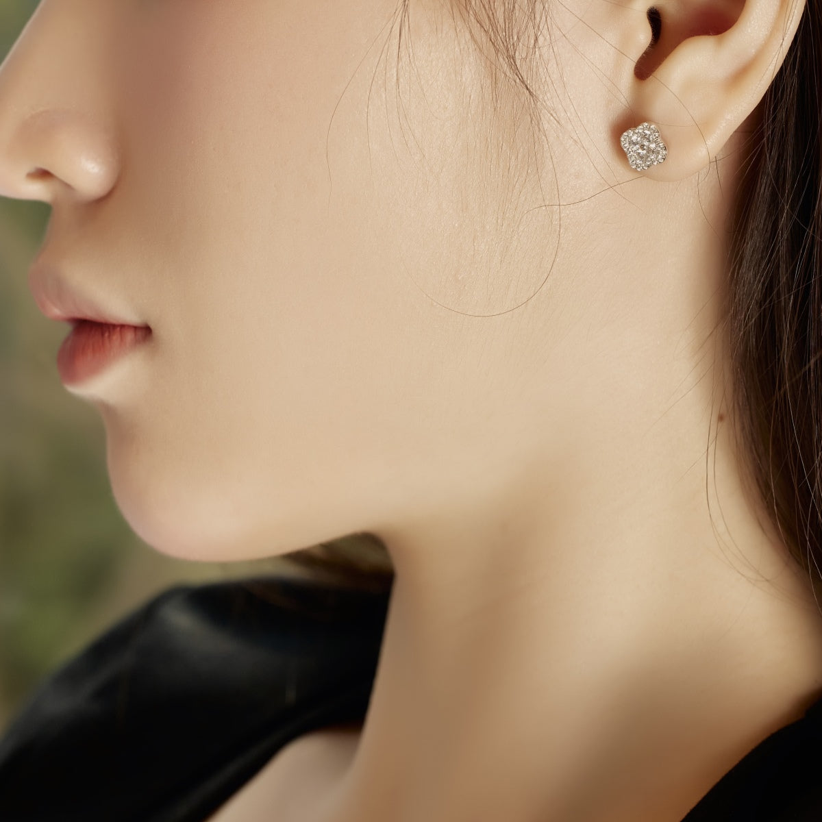 [XXX]Four-Leaf Clover Flower Shaped Earrings