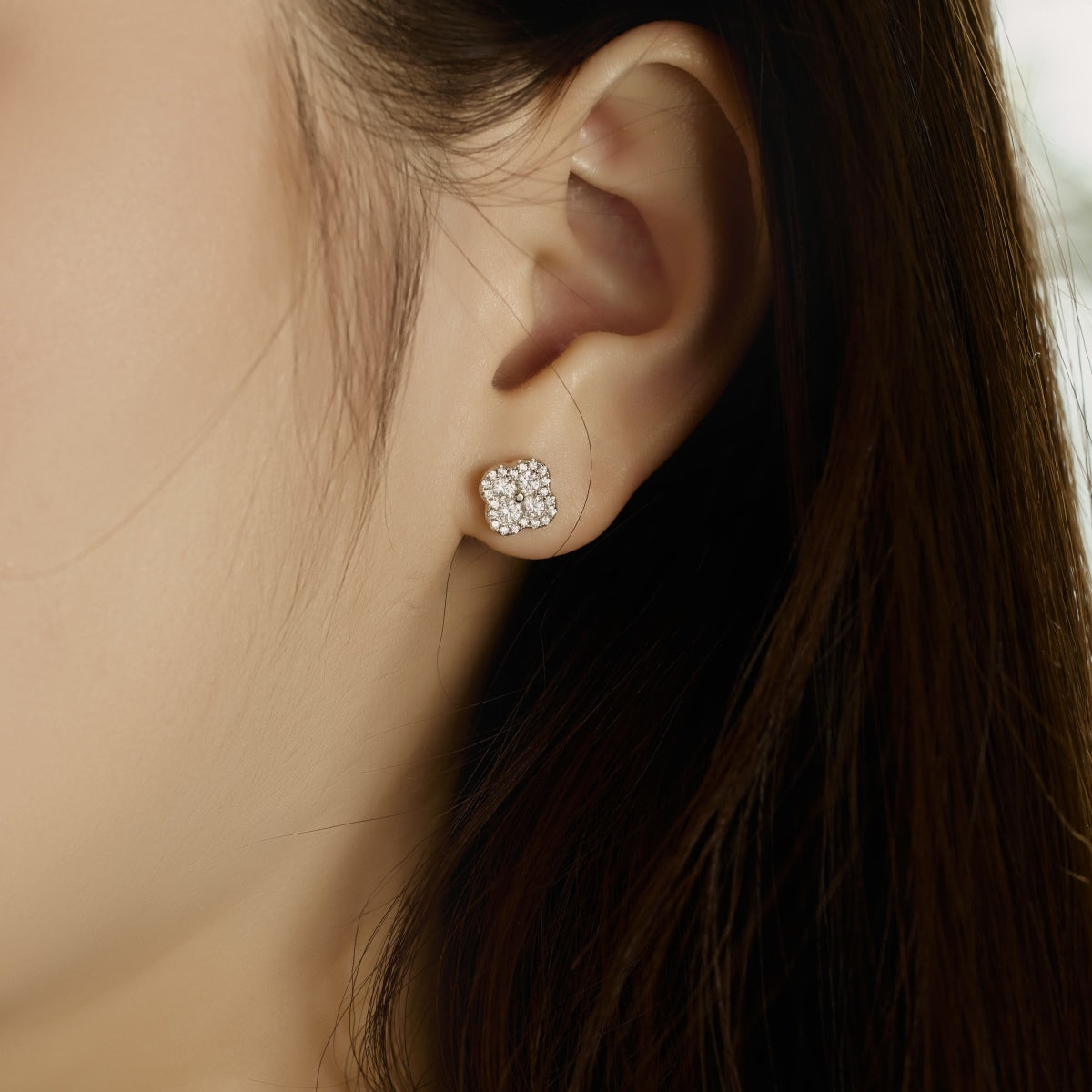 [XXX]Four-Leaf Clover Flower Shaped Earrings