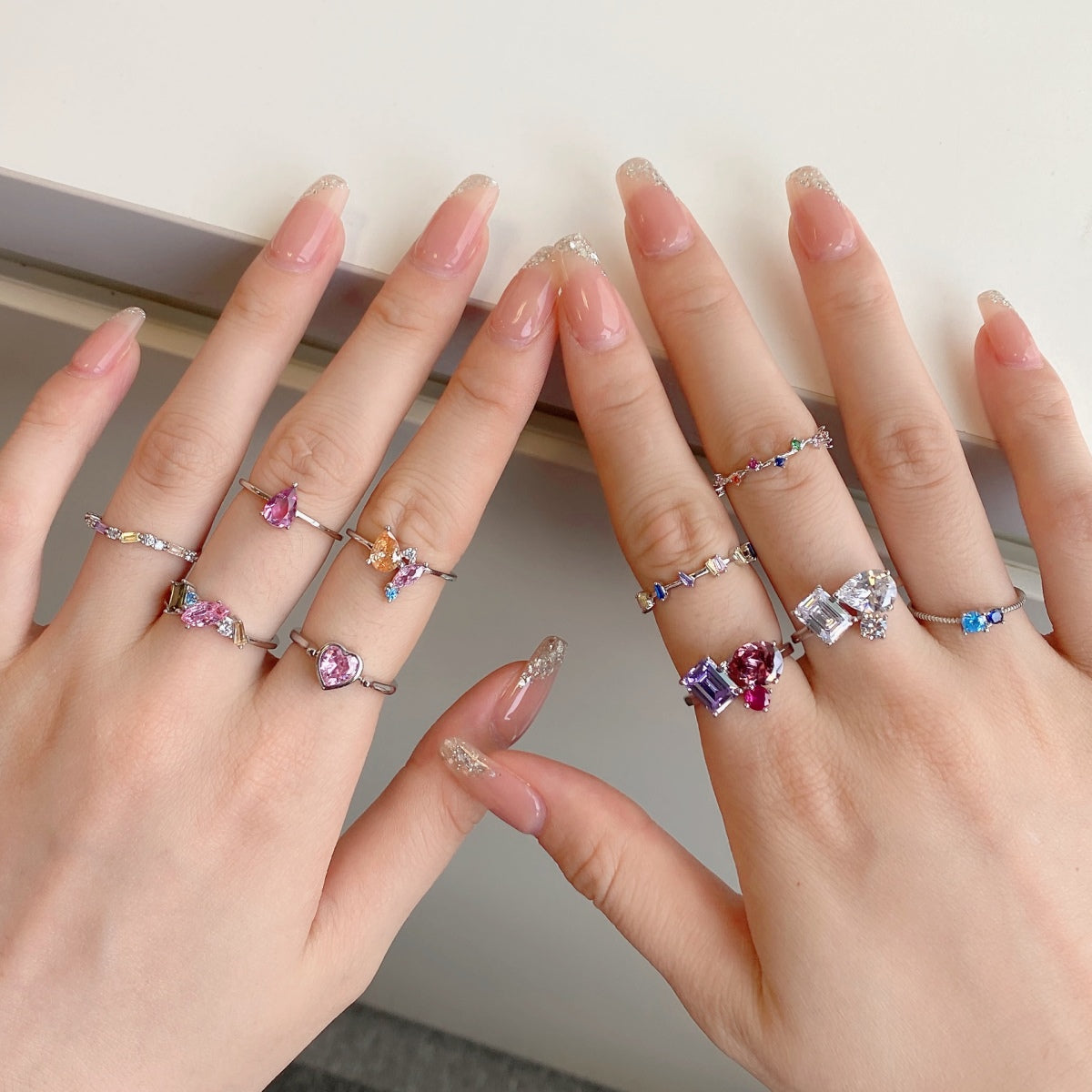 [XXX]Radiant Colorful Multi Cut Daily Ring