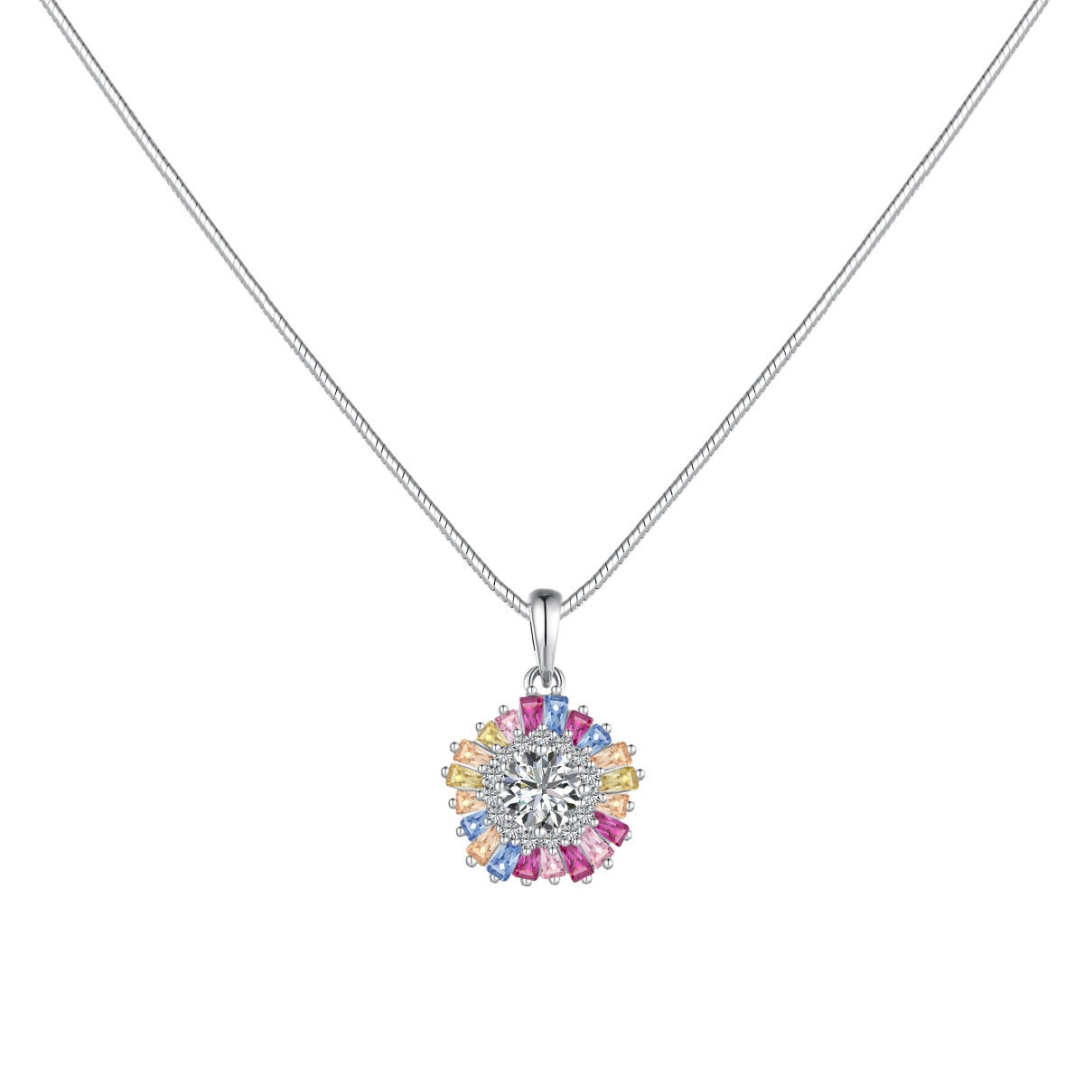 [XXX]Charming Flower Colorful Necklace