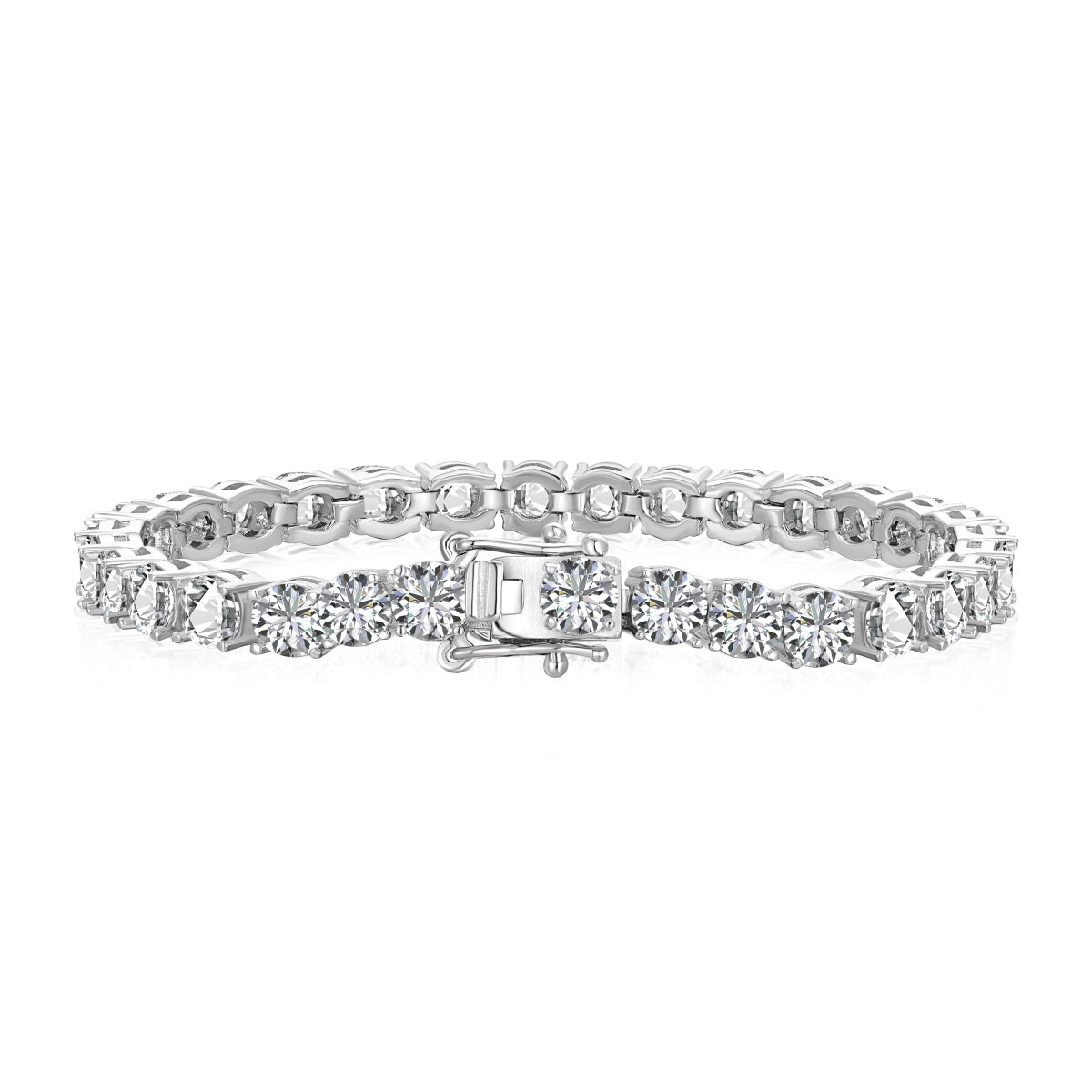 [XXX]Ornate Sparkling Round Cut Wedding Bracelet