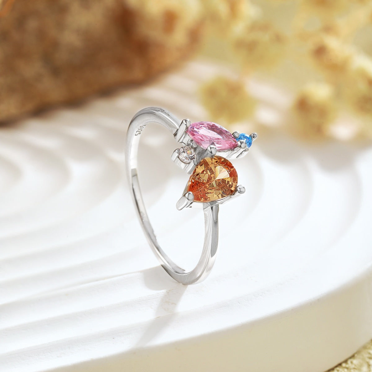 [XXX]Radiant Colorful Multi Cut Daily Ring