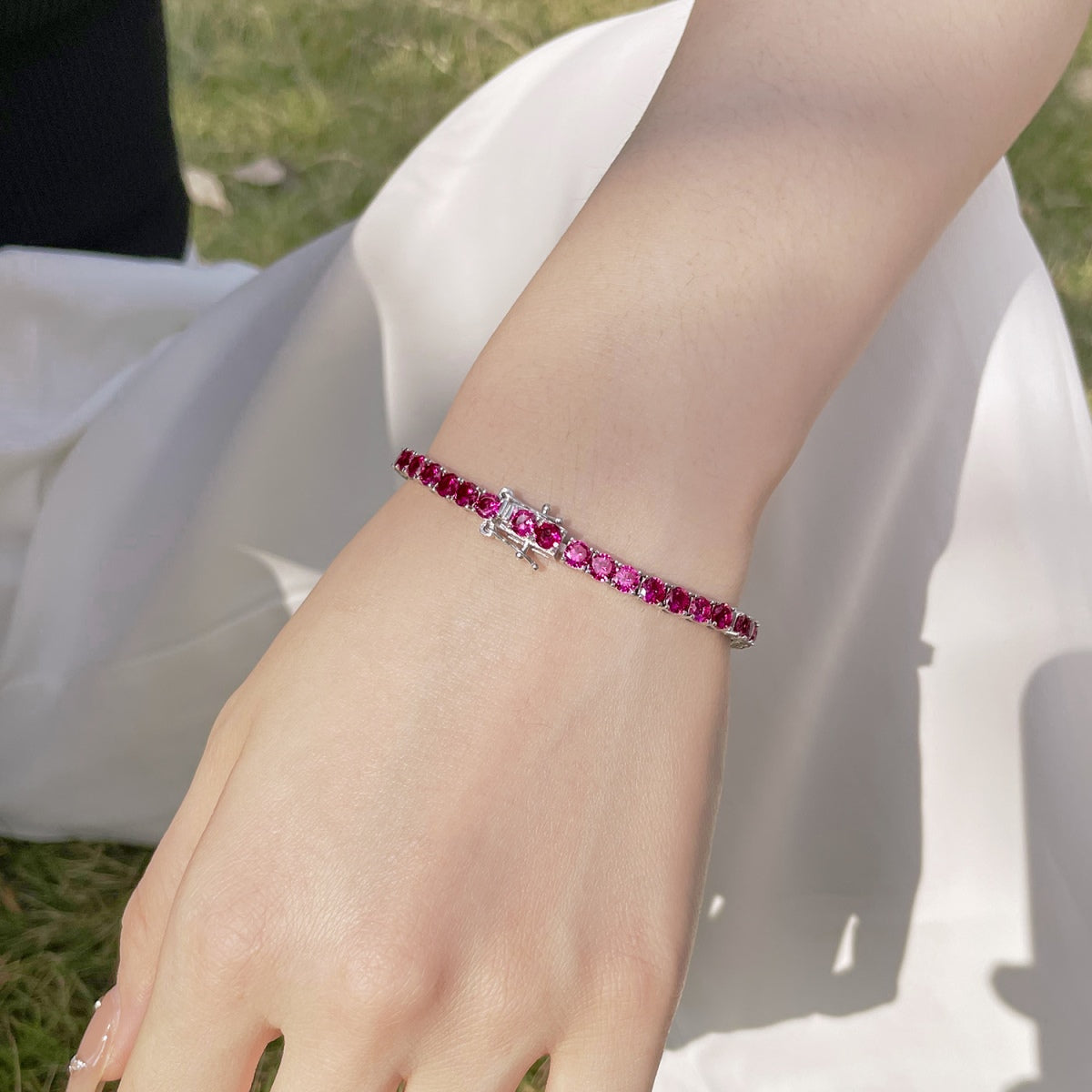 [XXX]Radiant Colorful Round Cut Party Bracelet