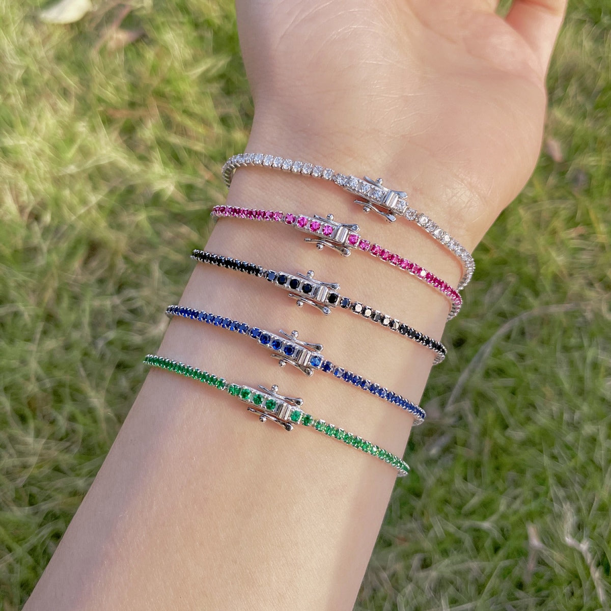 [XXX]Radiant Colorful Round Cut Party Bracelet