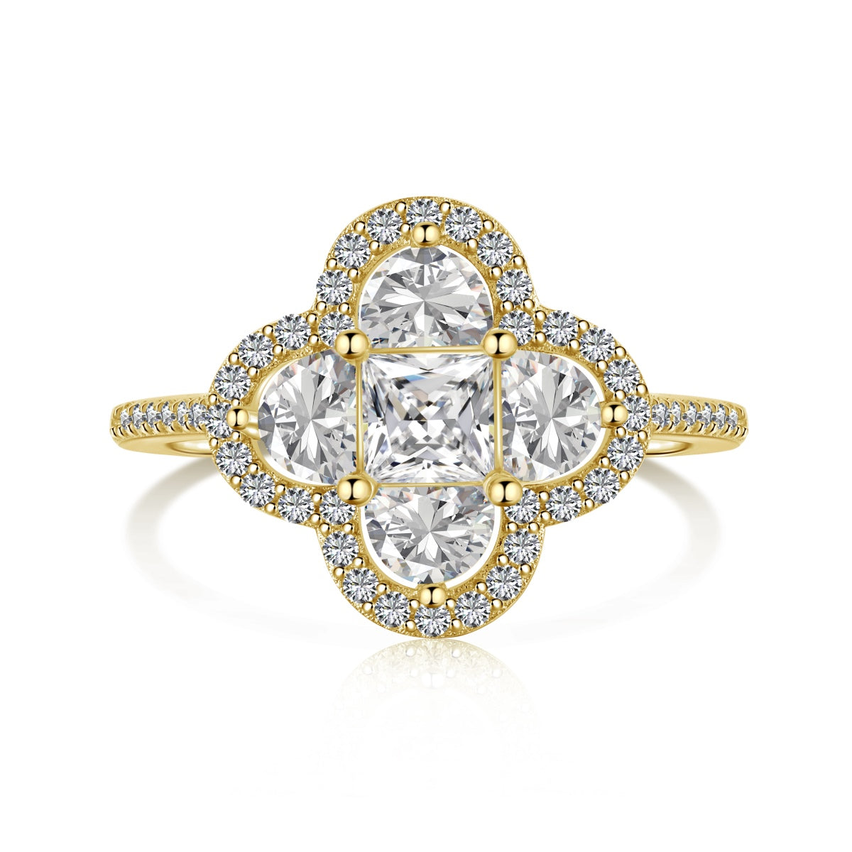 [XXX]Luxurious Eternity Flower Shape Banquet Ring