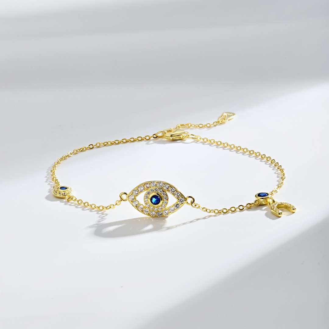 [XXX]Dainty Eye Shape Necklace