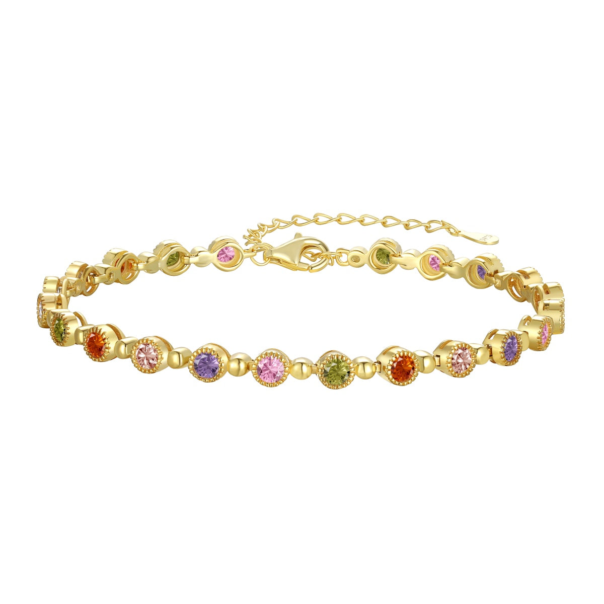 [XXX]Pulsera de fiesta con corte redondo exquisito y brillante