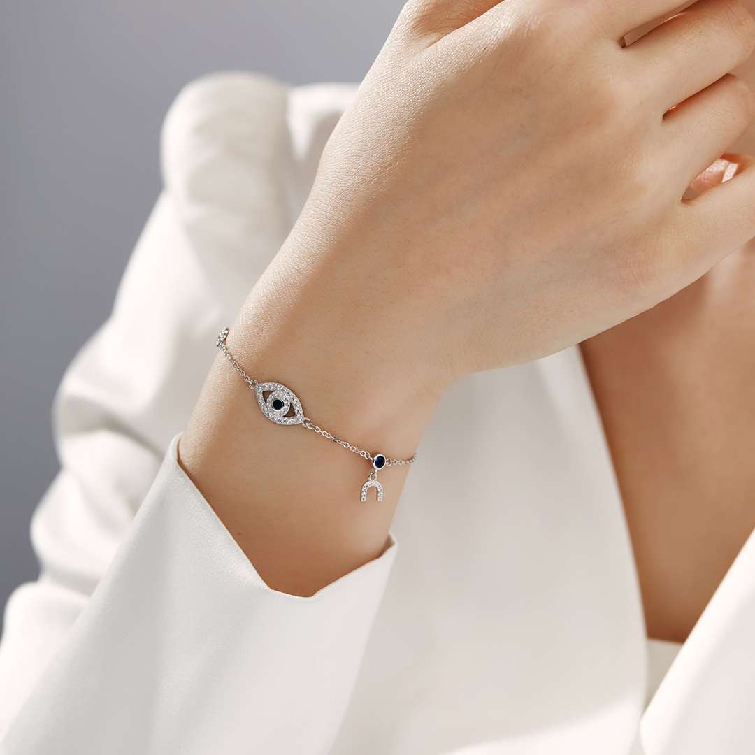 [XXX]Dainty Eye Shape Necklace