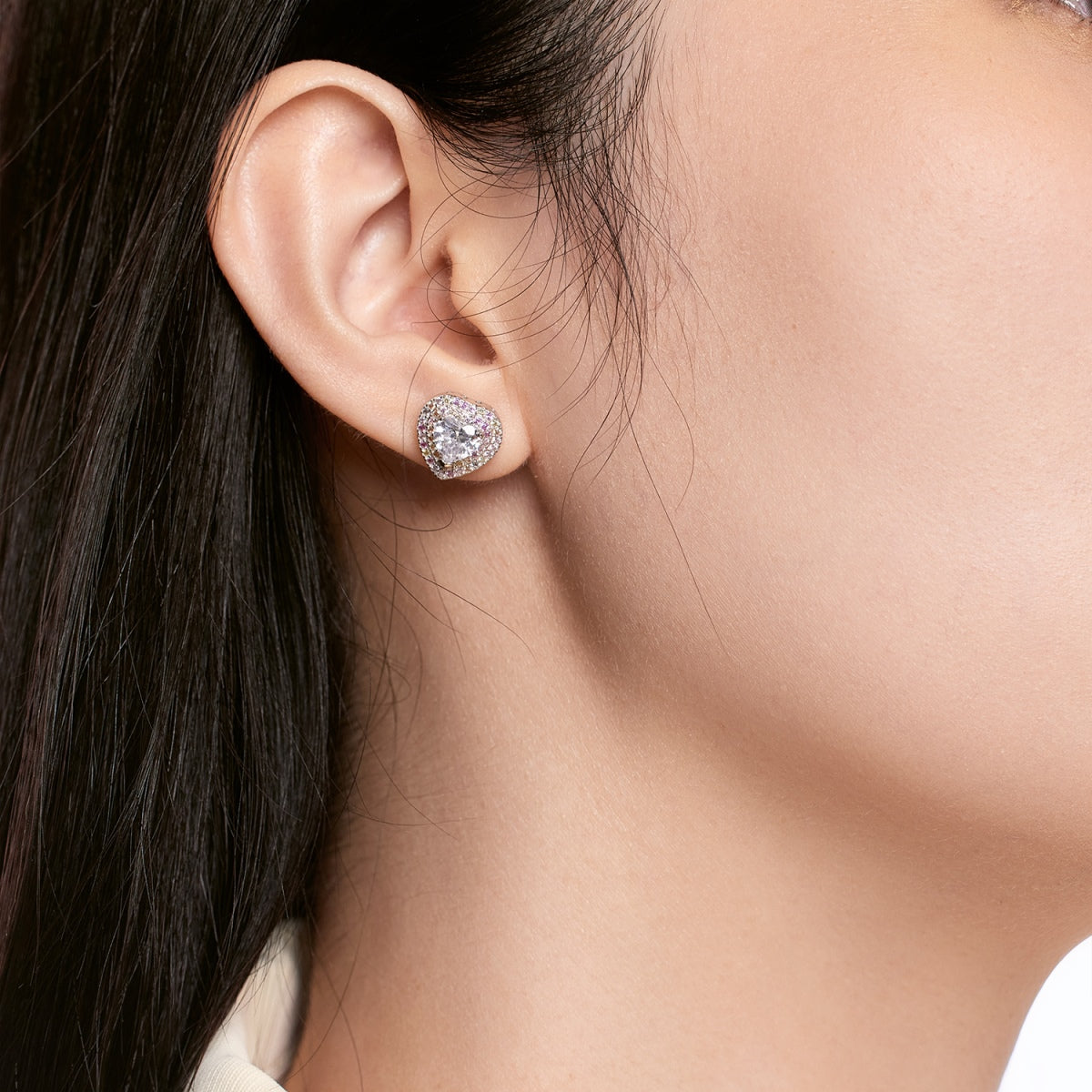 [XXX]Dazzling Heart Shape Lover Earrings