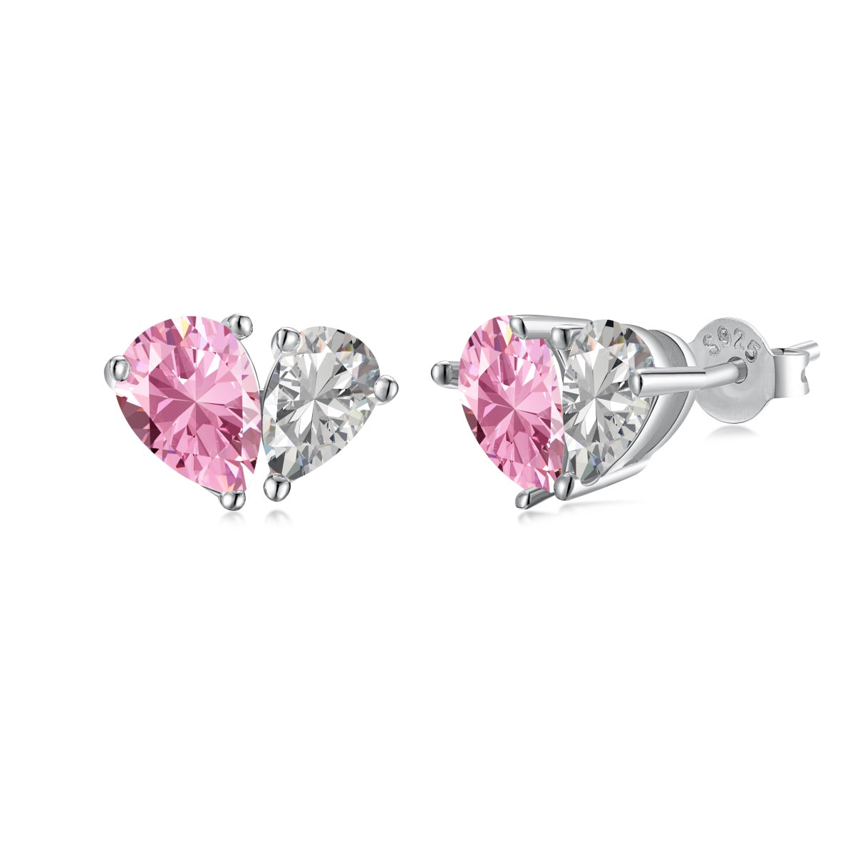 [XXX]Dazzling Elegant Heart Cut Lover Earrings