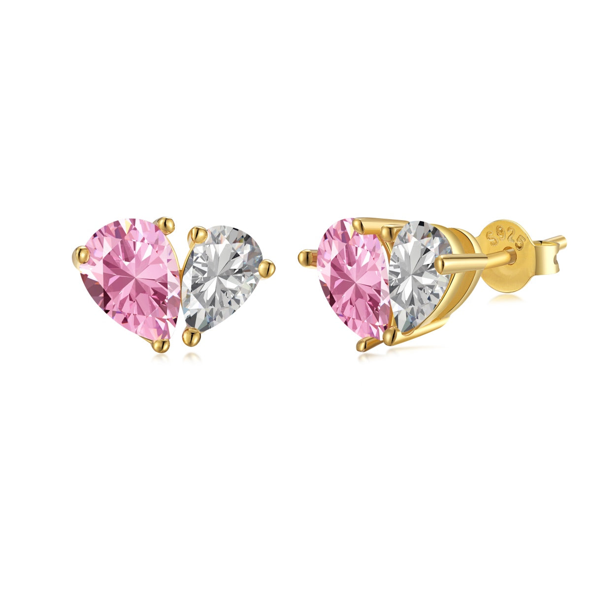 [XXX]Dazzling Elegant Heart Cut Lover Earrings